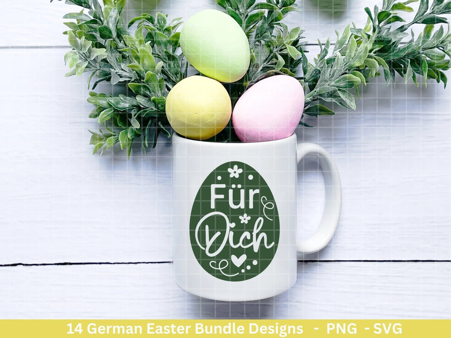 Deutsche Ostern Plotterdatei Bundle svg - Ostern Designs deutsch - Ostern Cricut Silhouette - Ostern Schriftzüge - Digistamp Ostern