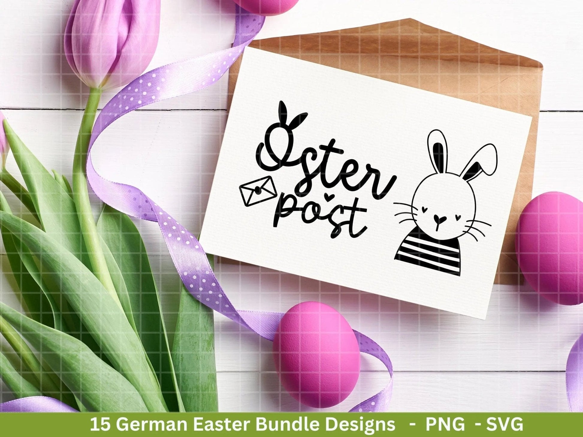 Deutsche Ostern Plotterdatei Bundle svg - Ostern Designs deutsch - Ostern Cricut Silhouette - Ostern Schriftzüge - Digistamp Ostern - EmidaDesign