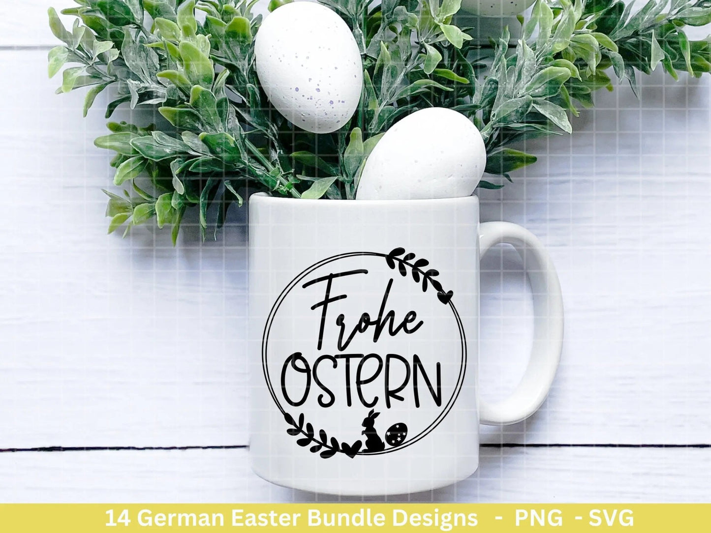 Deutsche Ostern Plotterdatei Bundle svg - Ostern Designs deutsch - Ostern Cricut Silhouette - Ostern Schriftzüge - Digistamp Ostern