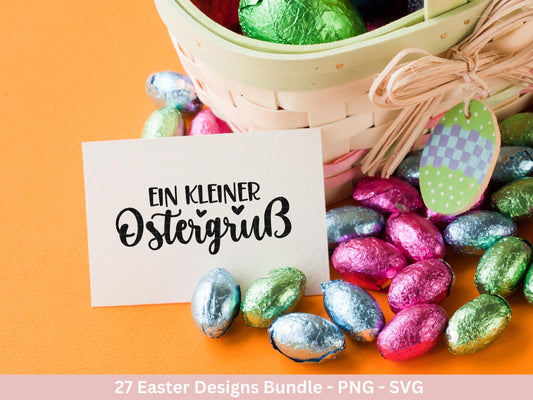 Deutsche Ostern Plotterdatei Bundle svg - Ostern Designs deutsch - Ostern Cricut Silhouette - Ostern Schriftzüge - Digistamp Ostern - EmidaDesign