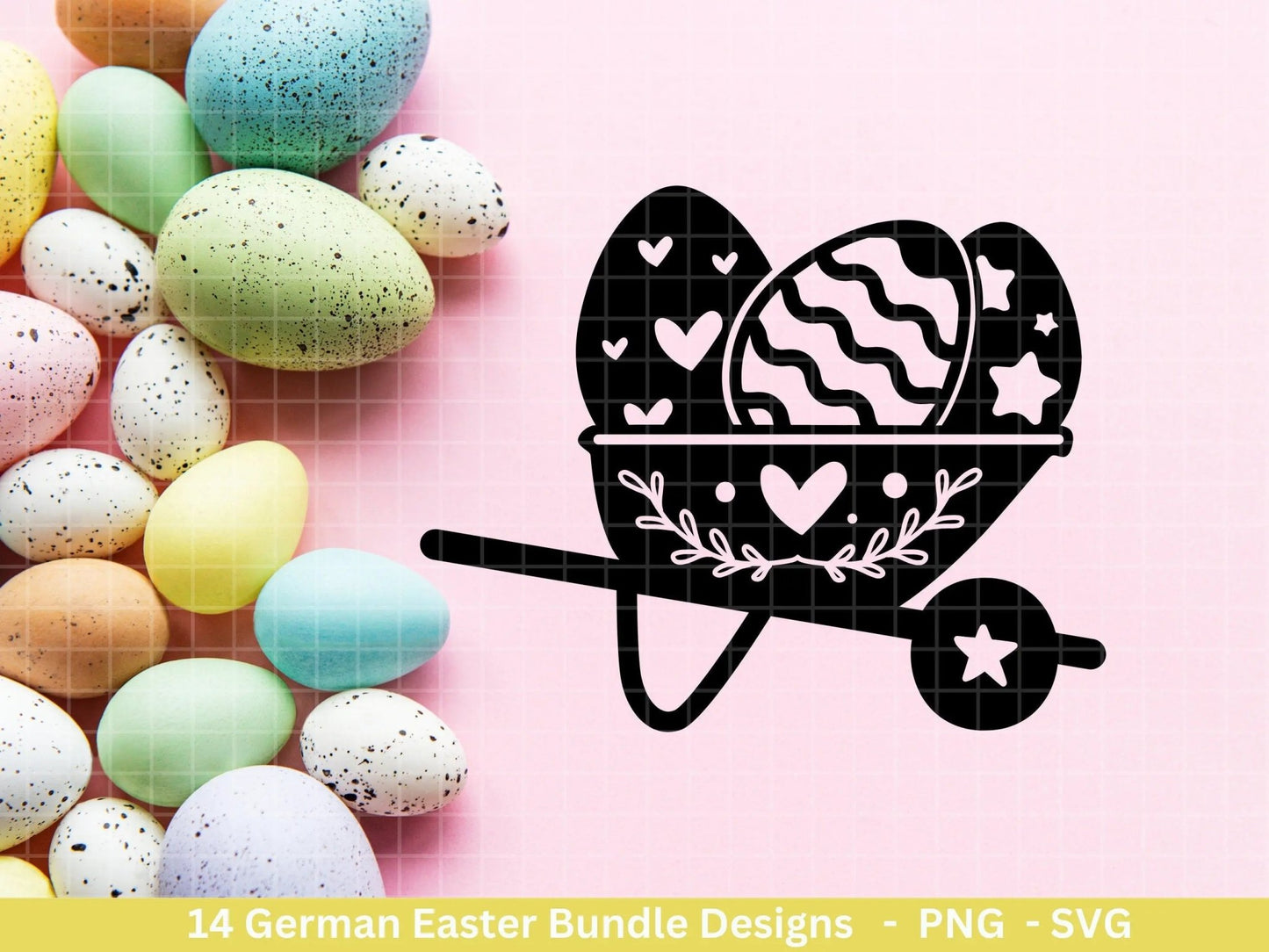 Deutsche Ostern Plotterdatei Bundle svg - Ostern Designs deutsch - Ostern Cricut Silhouette - Ostern Schriftzüge - Digistamp Ostern