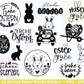 Deutsche Ostern Plotterdatei Bundle svg - Ostern Designs deutsch - Ostern Cricut Silhouette - Ostern Schriftzüge - Digistamp Ostern