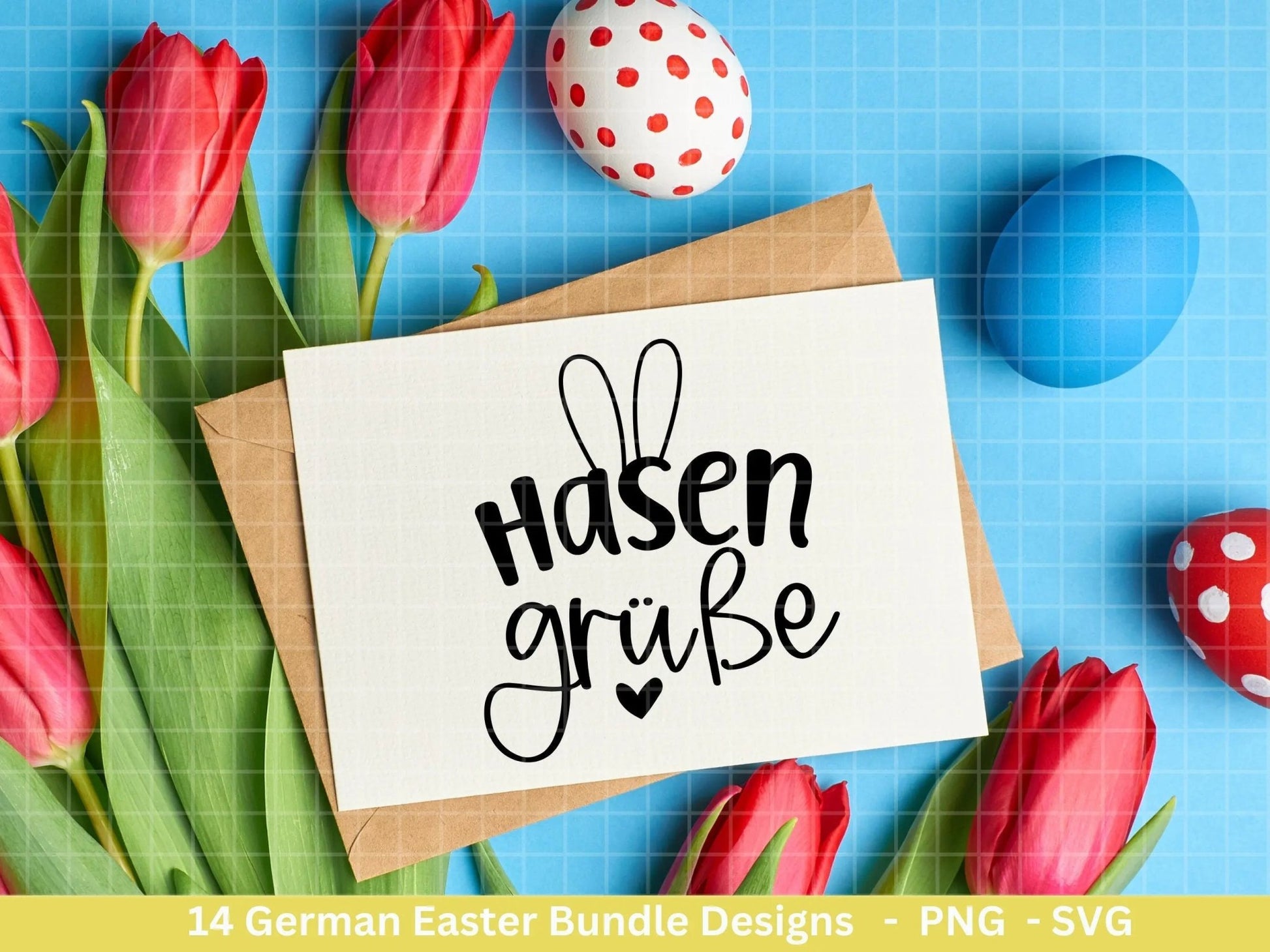 Deutsche Ostern Plotterdatei Bundle svg - Ostern Designs deutsch - Ostern Cricut Silhouette - Ostern Schriftzüge - Digistamp Ostern