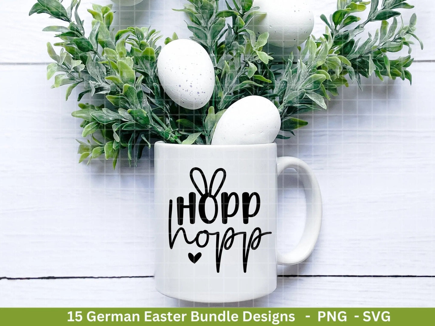 Deutsche Ostern Plotterdatei Bundle svg - Ostern Designs deutsch - Ostern Cricut Silhouette - Ostern Schriftzüge - Digistamp Ostern - EmidaDesign