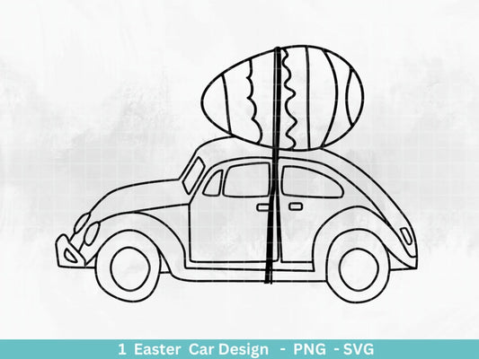 Deutsche Ostern Plotterdatei svg - Ostern Designs deutsch - Ostern Cricut Silhouette - Ostern Auto - Digistamp Frohe Ostern