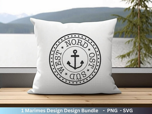 Deutsche Plotterdatei Anker - Maritim svg - Maritim Clipart - Nord Ost Süd West svg - Wilkommen im Norden svg - Cricut Schneidedatei Design