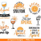 Deutsche Plotterdatei Aperol svg png Bundle - Holy Aperoli svg - Aperol Spritztour svg - Cricut Silhouette Studio Plotterdatei SVG