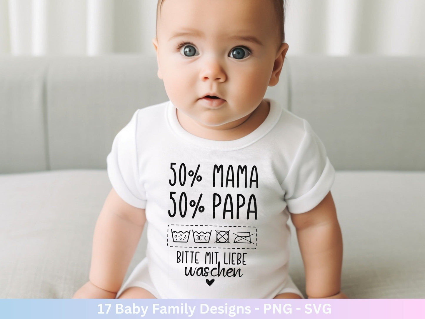 Deutsche Plotterdatei Baby - Aus dem Bauch mitten ins Herz Babybody - Baby Shower Geschenk Svg - Vater Geschenk - Vatertag Svg - Papitän - EmidaDesign