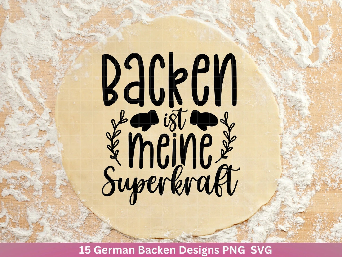 Deutsche Plotterdatei backen - backen svg Bundle - Plätzchen svg - Deutsche Sprüche backen - Cricut Silhouette Studio Plotterdatei SVG