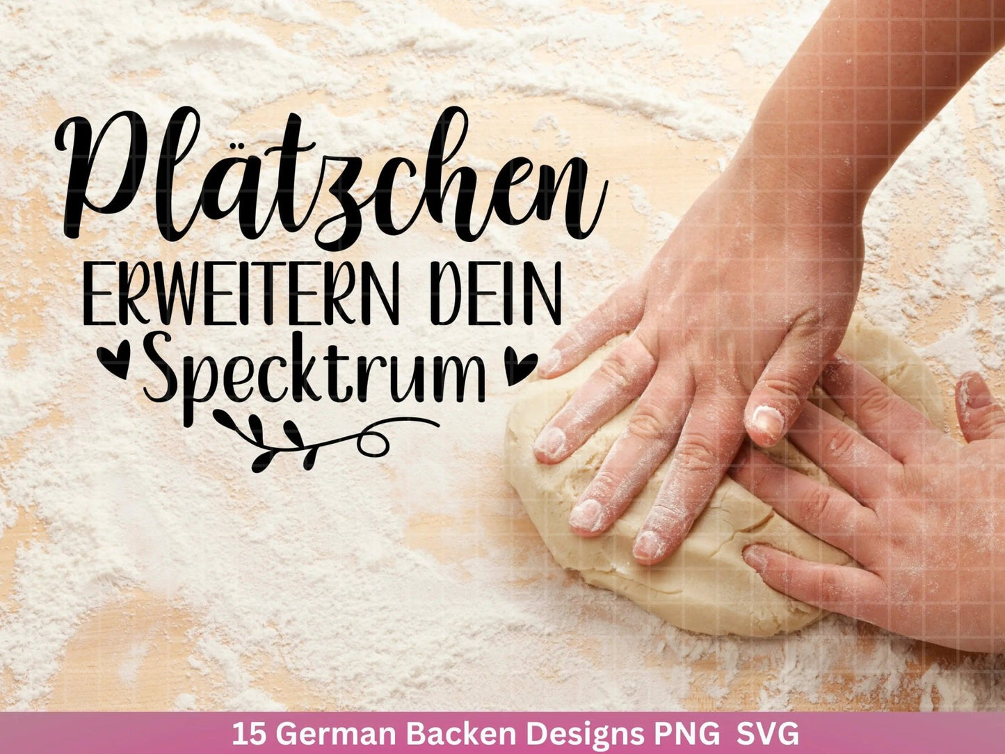 Deutsche Plotterdatei backen - backen svg Bundle - Plätzchen svg - Deutsche Sprüche backen - Cricut Silhouette Studio Plotterdatei SVG