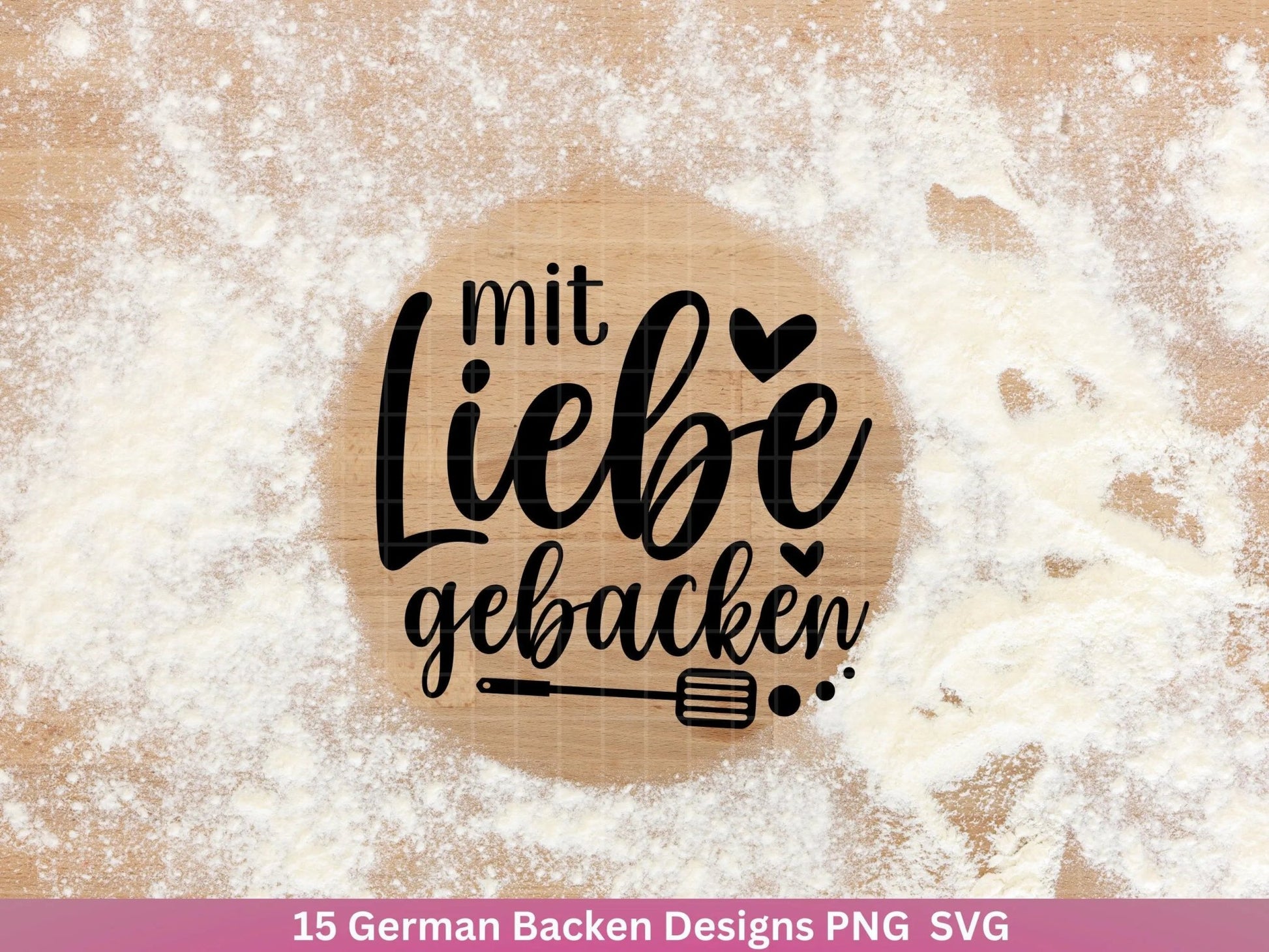 Deutsche Plotterdatei backen - backen svg Bundle - Plätzchen svg - Deutsche Sprüche backen - Cricut Silhouette Studio Plotterdatei SVG