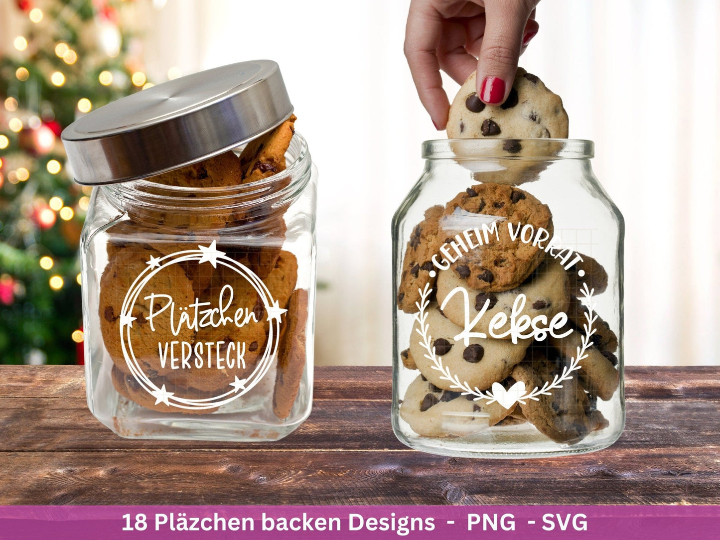 Deutsche Plotterdatei backen Weihnachten - backen svg Bundle - Plätzchen svg - Deutsche Sprüche backen - Cricut Silhouette - Bäckerei - EmidaDesign