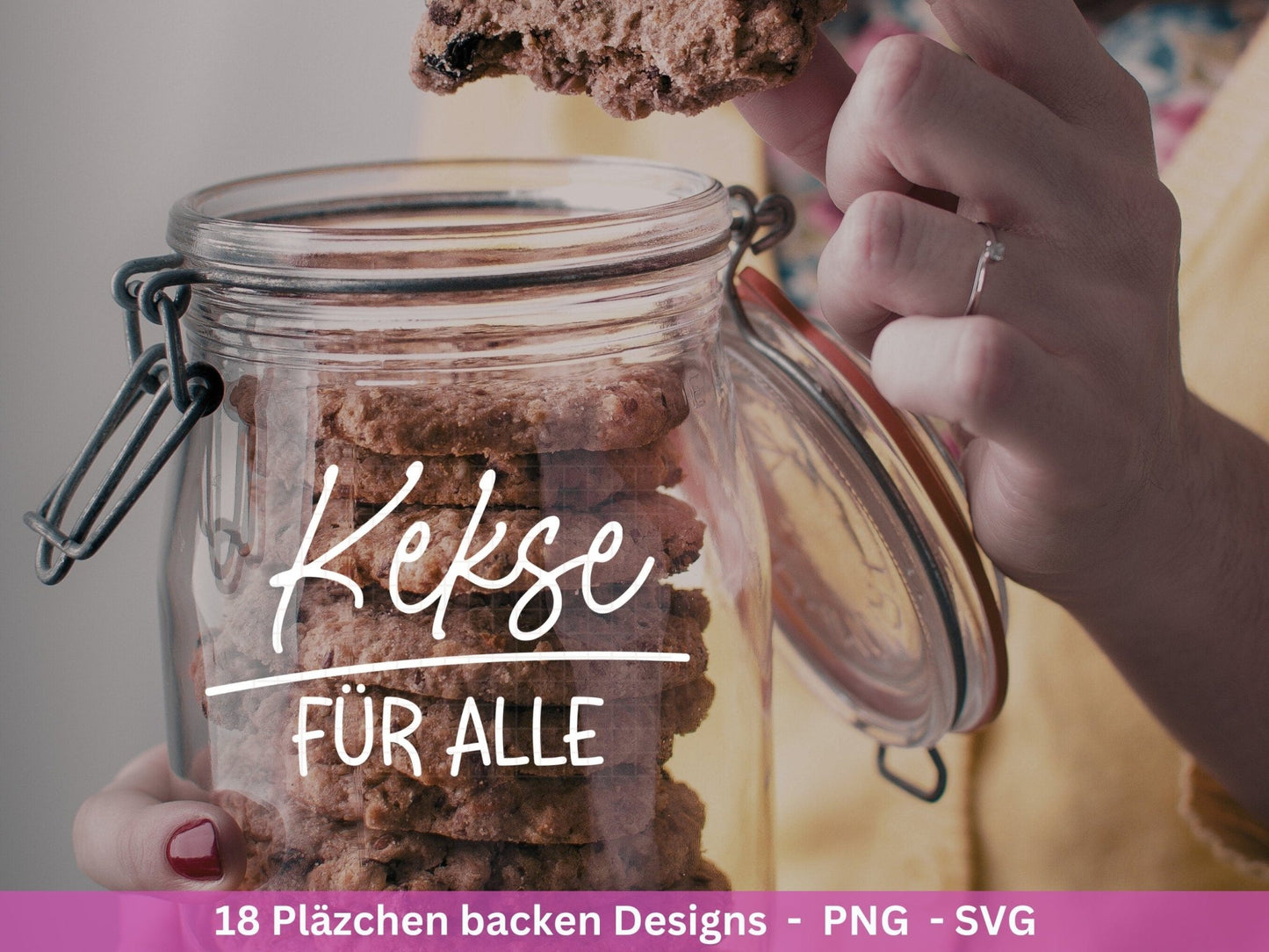 Deutsche Plotterdatei backen Weihnachten - backen svg Bundle - Plätzchen svg - Deutsche Sprüche backen - Cricut Silhouette - Bäckerei - EmidaDesign