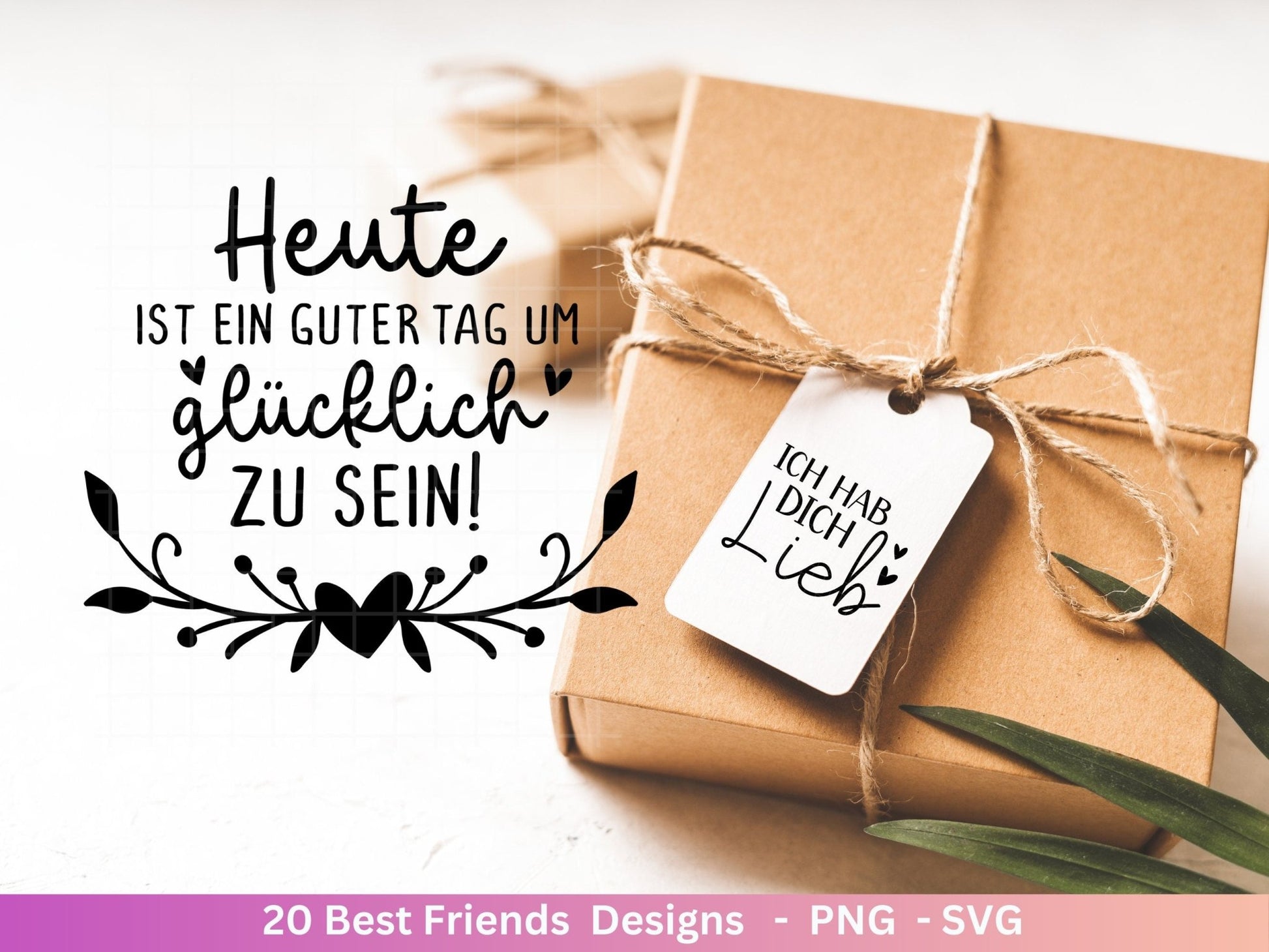 Deutsche Plotterdatei Beste Freundin- Best Friends Svg Bundle - Cricut Silhouette file - Schwester Svg - Friendship Quotes - Friends Svg - EmidaDesign