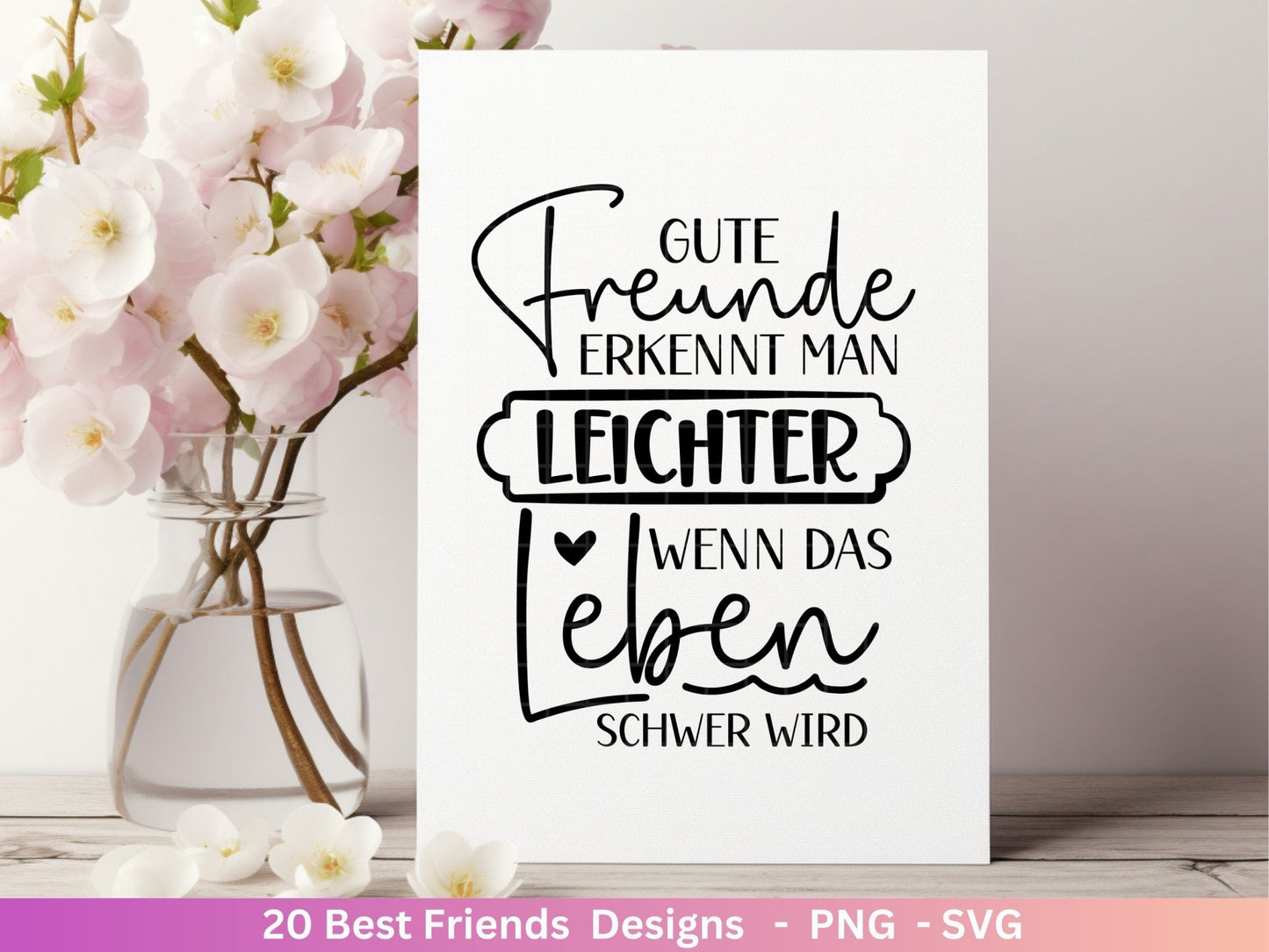 Deutsche Plotterdatei Beste Freundin- Best Friends Svg Bundle - Cricut Silhouette file - Schwester Svg - Friendship Quotes - Friends Svg - EmidaDesign