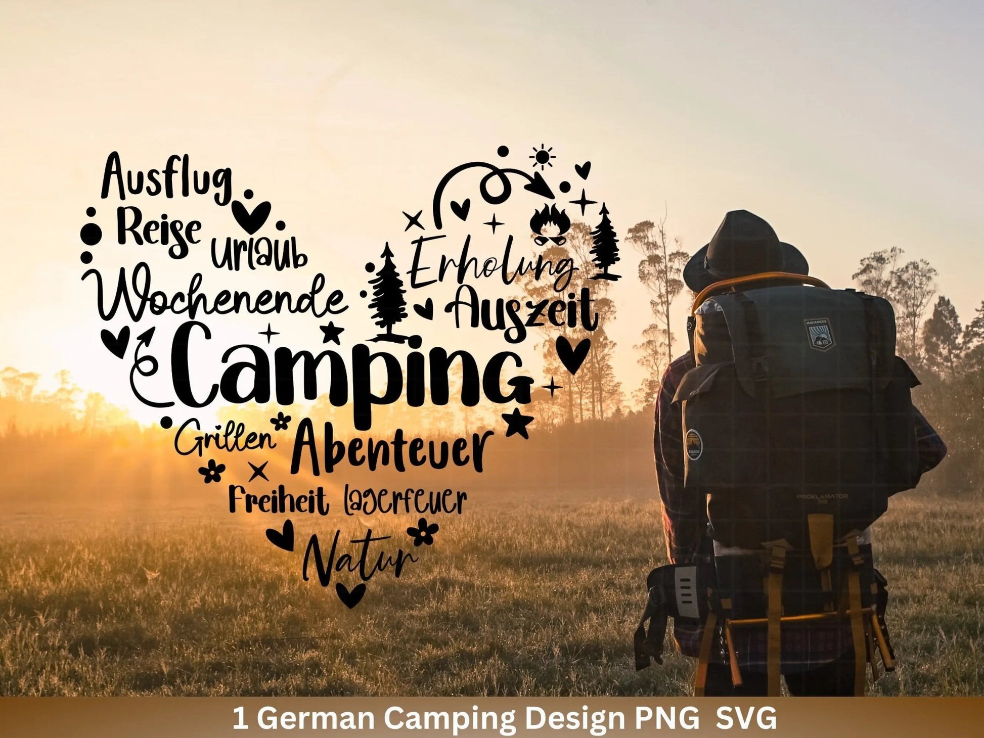 Deutsche Plotterdatei Camping Svg Wohnwagen Svg , Plotterdatei Camper, Camping Sprüche, Herz Svg Cricut Schneidedatei Designs Happy Camper