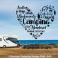 Deutsche Plotterdatei Camping Svg Wohnwagen Svg , Plotterdatei Camper, Camping Sprüche, Herz Svg Cricut Schneidedatei Designs Happy Camper