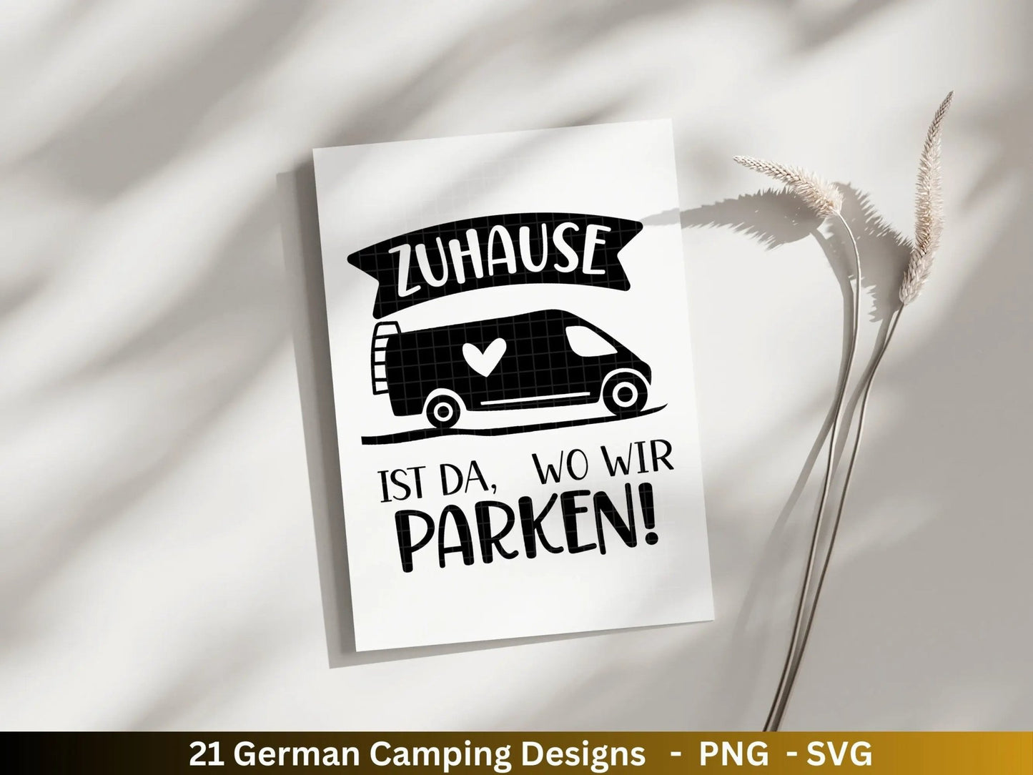 Deutsche Plotterdatei Camping Svg Wohnwagen Svg , Plotterdatei Camper, Camping Sprüche, Zuhause Svg Cricut Schneidedatei Happy Camper