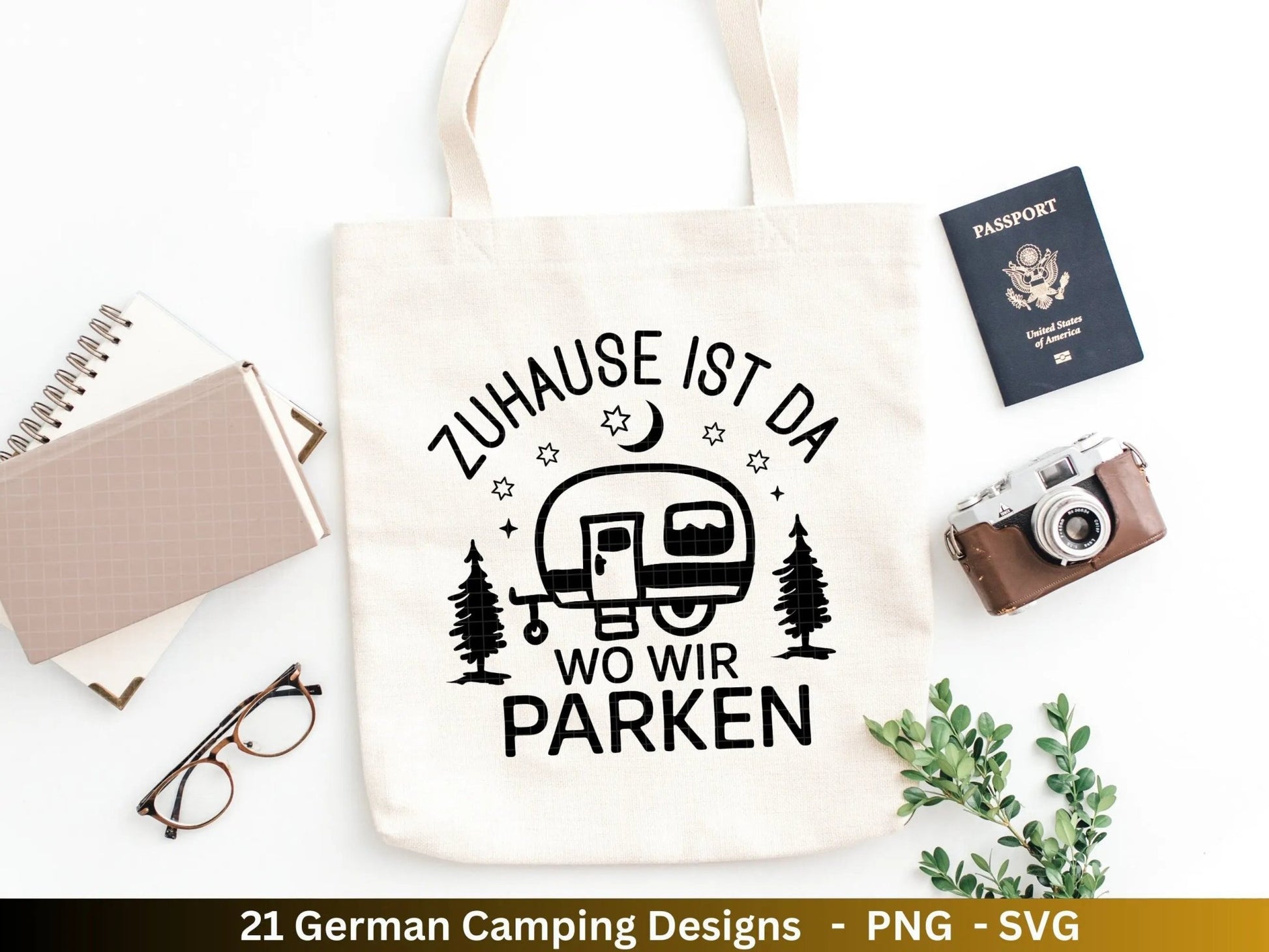 Deutsche Plotterdatei Camping Svg Wohnwagen Svg , Plotterdatei Camper, Camping Sprüche, Zuhause Svg Cricut Schneidedatei Happy Camper