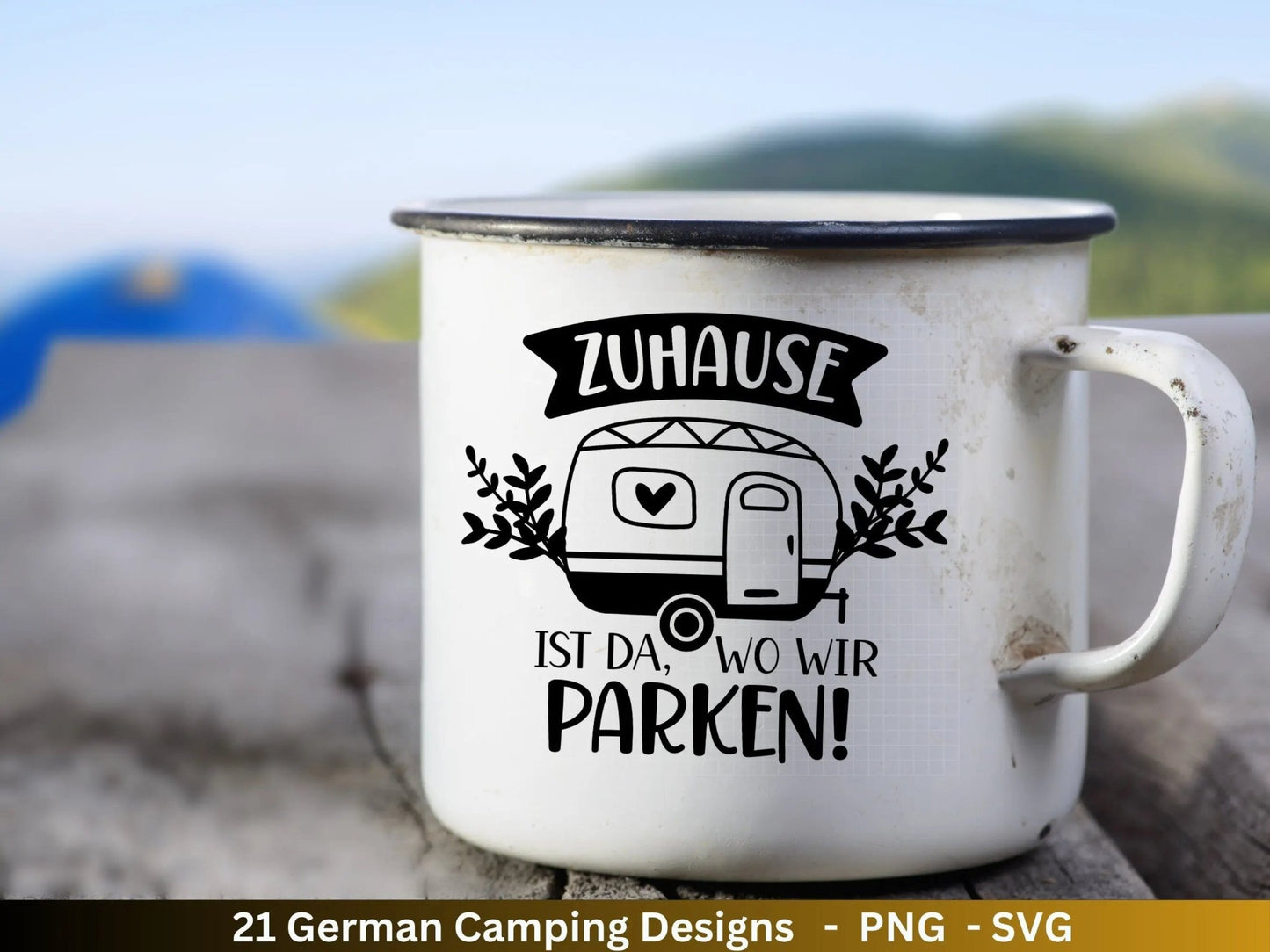 Deutsche Plotterdatei Camping Svg Wohnwagen Svg , Plotterdatei Camper, Camping Sprüche, Zuhause Svg Cricut Schneidedatei Happy Camper