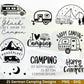 Deutsche Plotterdatei Camping Svg Wohnwagen Svg , Plotterdatei Camper, Camping Sprüche, Zuhause Svg Cricut Schneidedatei Happy Camper