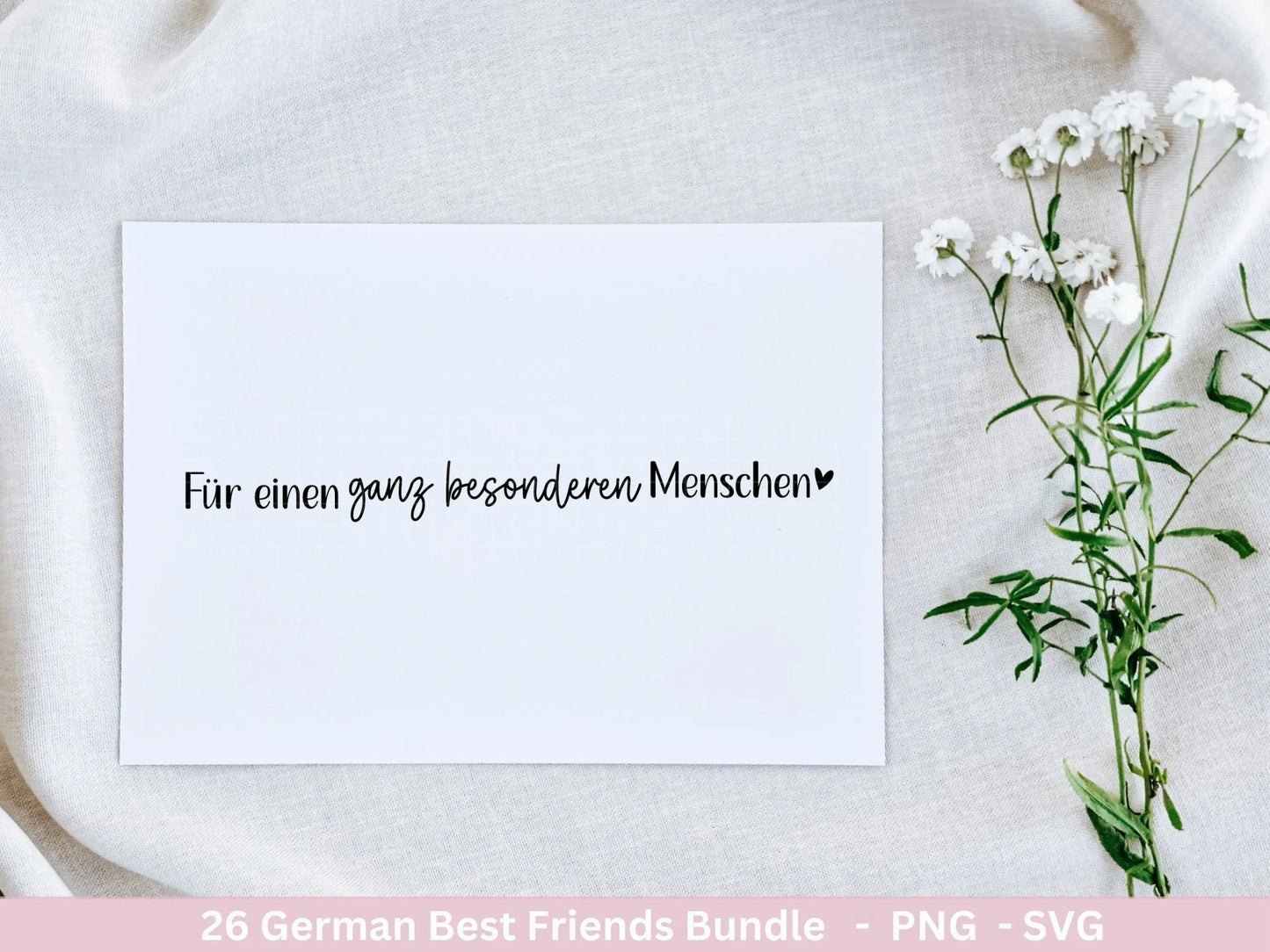 Deutsche Plotterdatei Danke- Best Friends Svg Bundle - Cricut Silhouette - Lieblingsmensch Svg - Schön das es dich gibt - Du bist Toll Svg