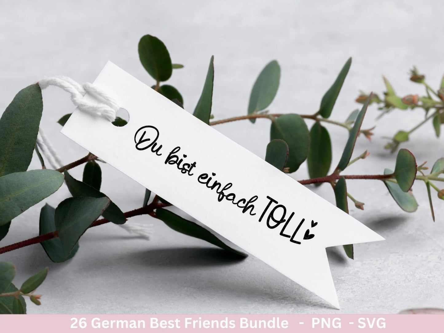 Deutsche Plotterdatei Danke- Best Friends Svg Bundle - Cricut Silhouette - Lieblingsmensch Svg - Schön das es dich gibt - Du bist Toll Svg