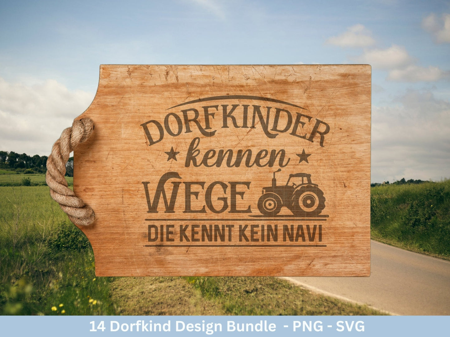 Deutsche Plotterdatei Dorf - Dorfkind und stolz drauf - Bauernhof svg - Traktor svg - Cricut Silhouette - Dorfliebe Zitate - Dorfleben svg - EmidaDesign