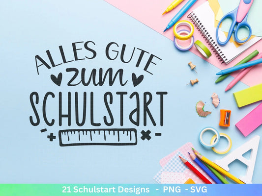 Deutsche Plotterdatei Einschulung svg png - Schulstart svg - Schulanfang Sprüche - Cricut Silhouette - Einschulung Geschenk Schulanfang png