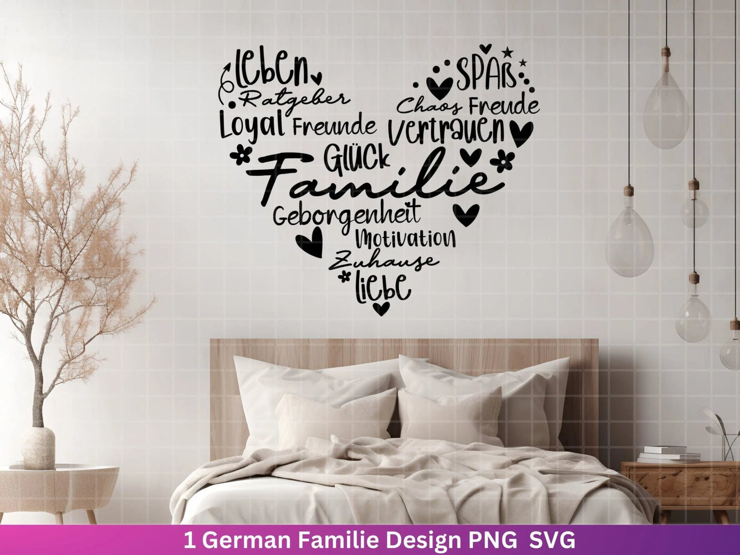 Deutsche Plotterdatei Familie- Plotterdatei Herz svg - Familie svg - Deutsche Sprüche svg - Plotterdatei Geschenk- Cricut - Herz Design