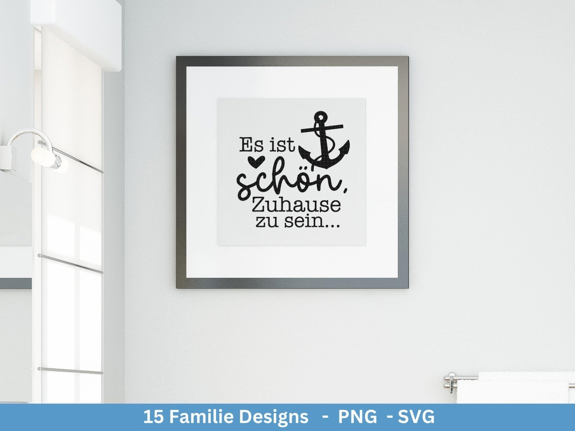 Deutsche Plotterdatei Familie - Plotterdatei Herz svg - Familie svg - Deutsche Sprüche svg - Plotterdatei Geschenk - Cricut - Laserdatei - EmidaDesign