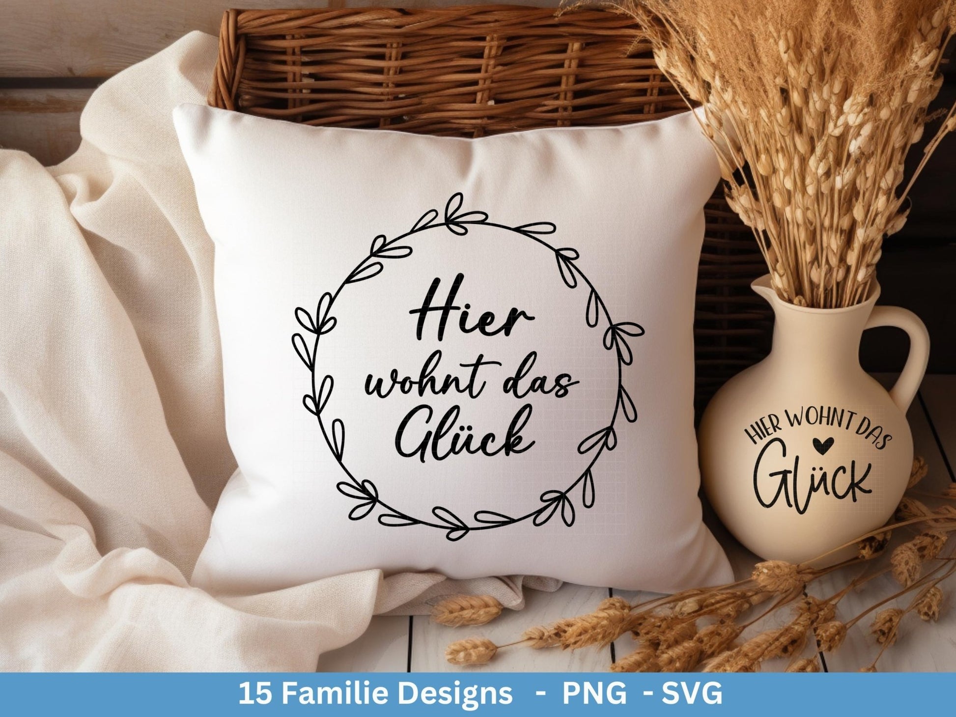 Deutsche Plotterdatei Familie - Plotterdatei Herz svg - Familie svg - Deutsche Sprüche svg - Plotterdatei Geschenk - Cricut - Laserdatei - EmidaDesign