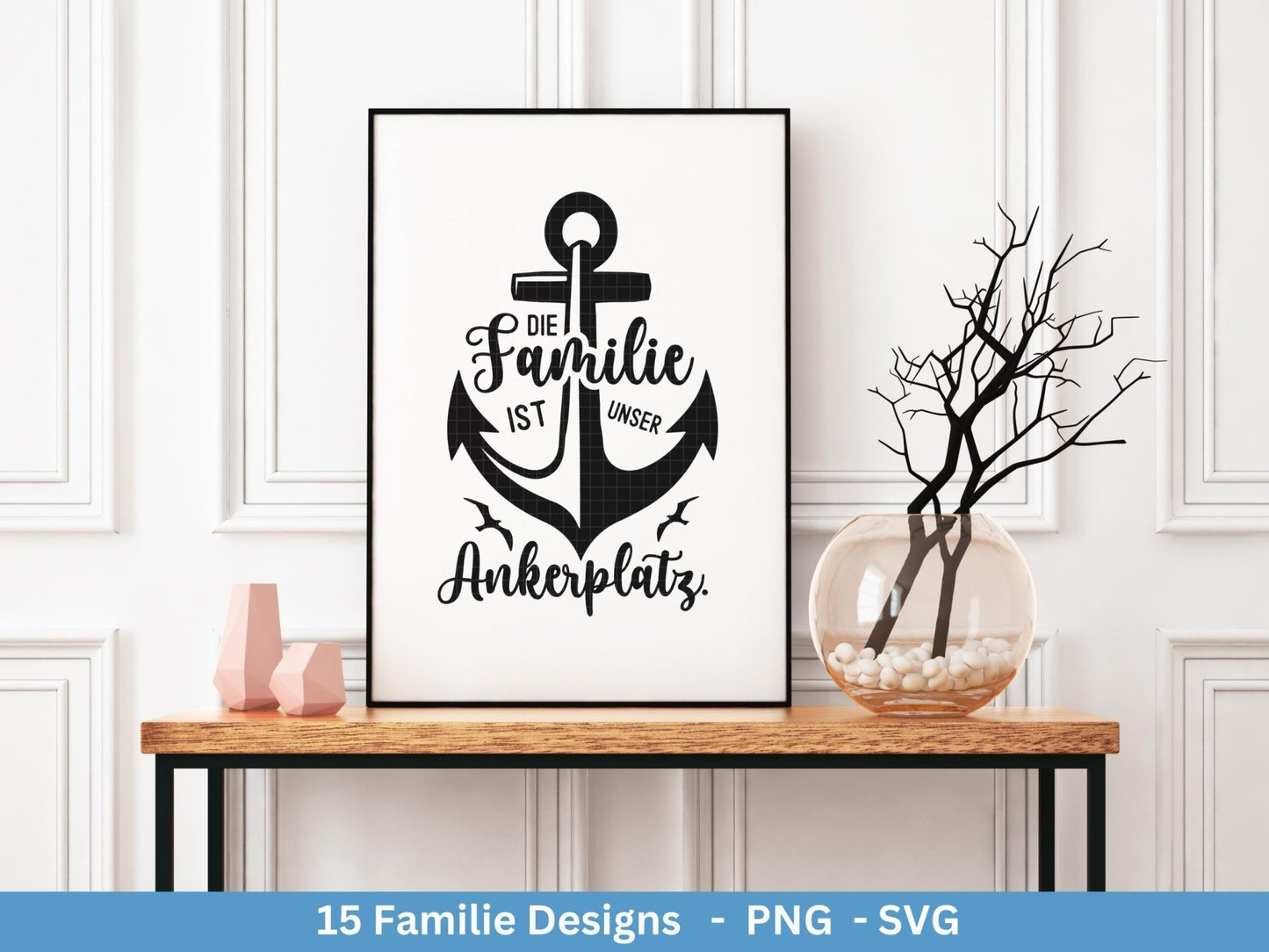 Deutsche Plotterdatei Familie - Plotterdatei Herz svg - Familie svg - Deutsche Sprüche svg - Plotterdatei Geschenk - Cricut - Laserdatei - EmidaDesign