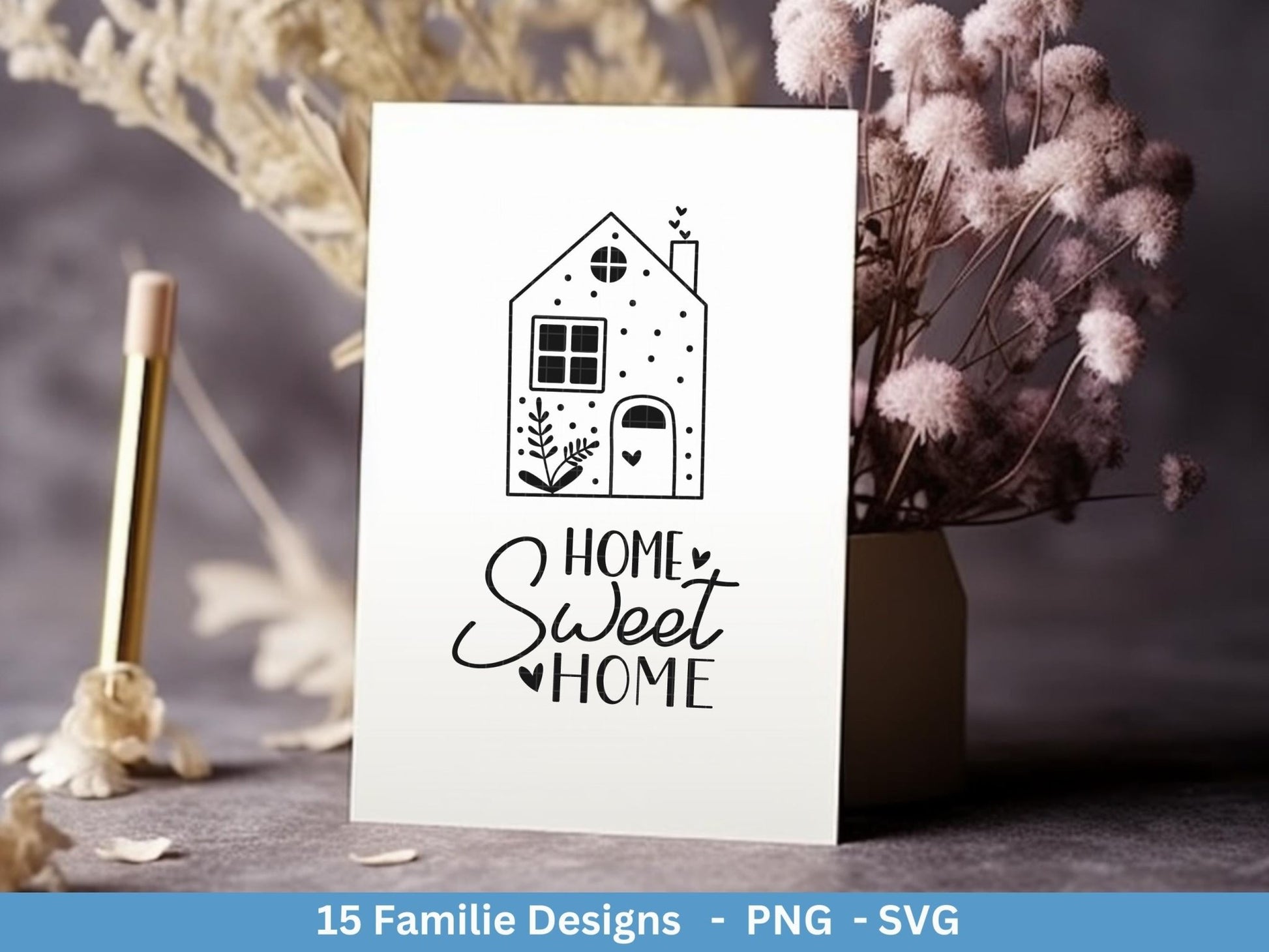 Deutsche Plotterdatei Familie - Plotterdatei Herz svg - Familie svg - Deutsche Sprüche svg - Plotterdatei Geschenk - Cricut - Laserdatei - EmidaDesign