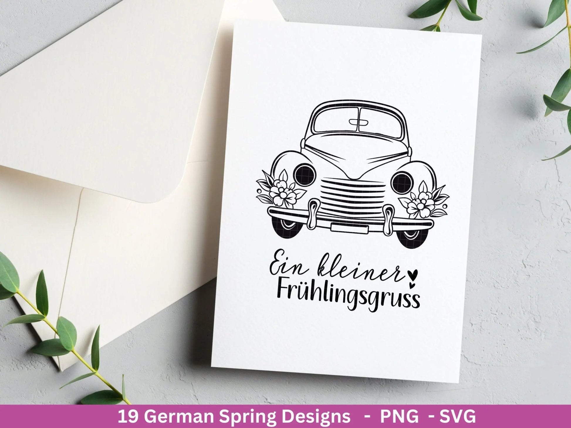 Deutsche Plotterdatei Frühling - Hallo Frühling - Cricut Silhouette Studio Plotterdatei - Ostern Svg - Ostergrüße - Frühlings Bundle