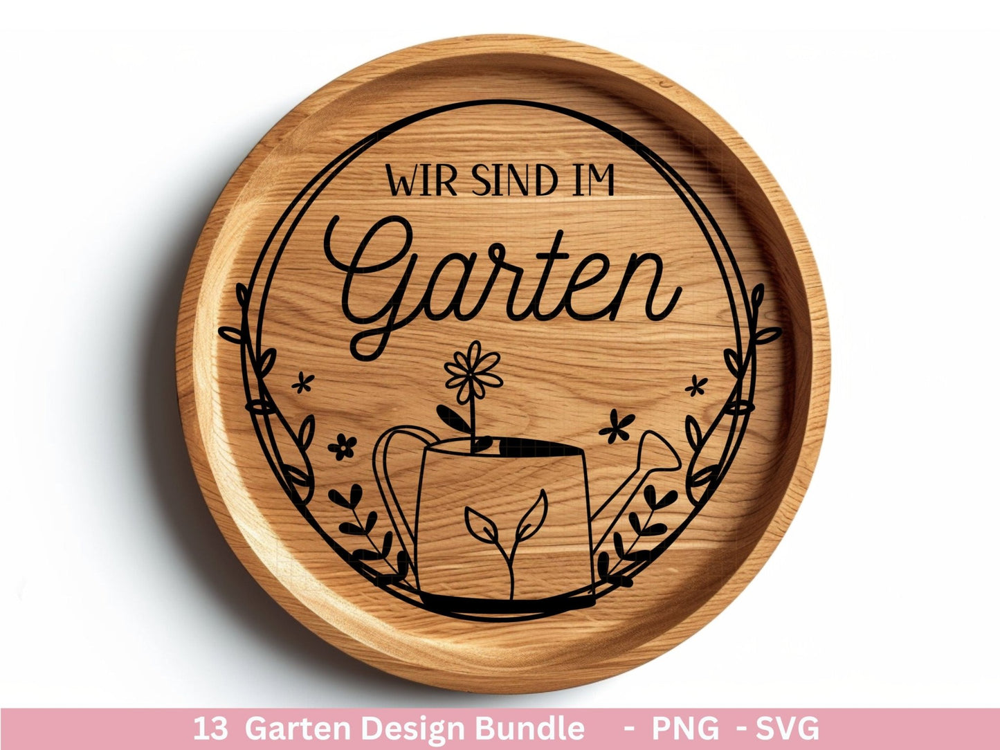 Deutsche Plotterdatei Garten - Gartendeko - Frühling svg - Cricut Silhouette - Lieblingsplatz - Schubkarre - Gartengeschenke - Gartenliebe - EmidaDesign