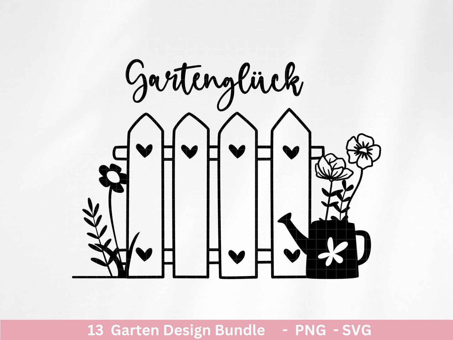 Deutsche Plotterdatei Garten - Gartendeko - Frühling svg - Cricut Silhouette - Lieblingsplatz - Schubkarre - Gartengeschenke - Gartenliebe - EmidaDesign