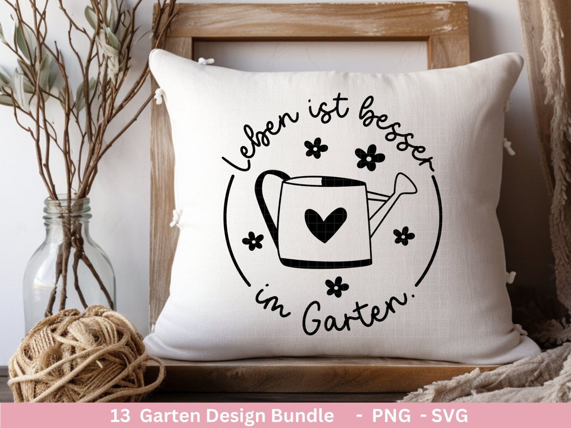 Deutsche Plotterdatei Garten - Gartendeko - Frühling svg - Cricut Silhouette - Lieblingsplatz - Schubkarre - Gartengeschenke - Gartenliebe - EmidaDesign