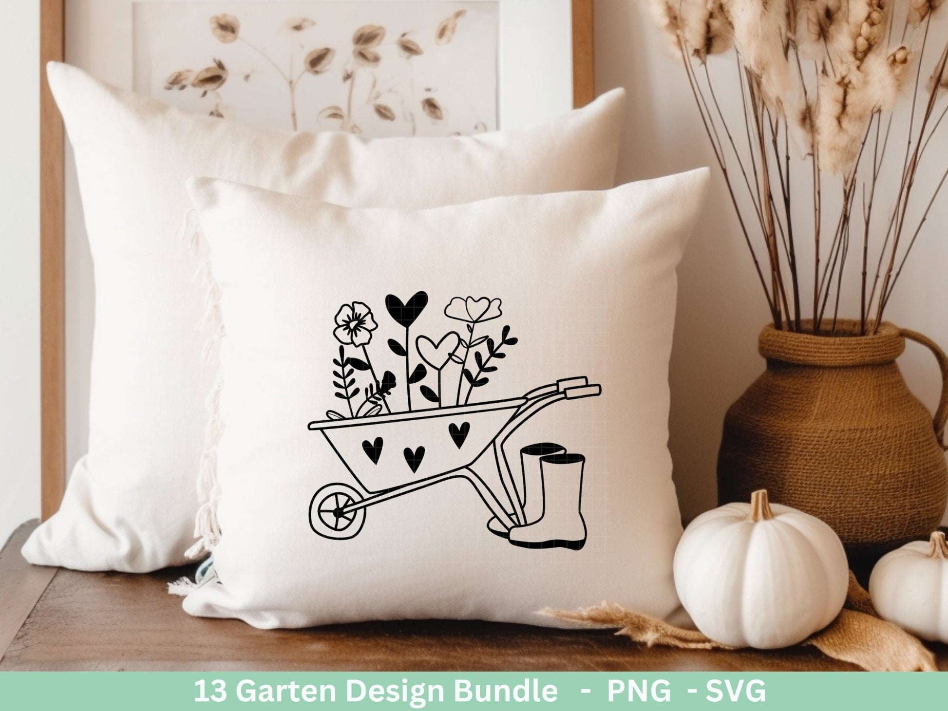 Deutsche Plotterdatei Garten - Gartendeko - Frühling svg - Cricut Silhouette - Lieblingsplatz - Schubkarre - Gartengeschenke - Gartenliebe - EmidaDesign