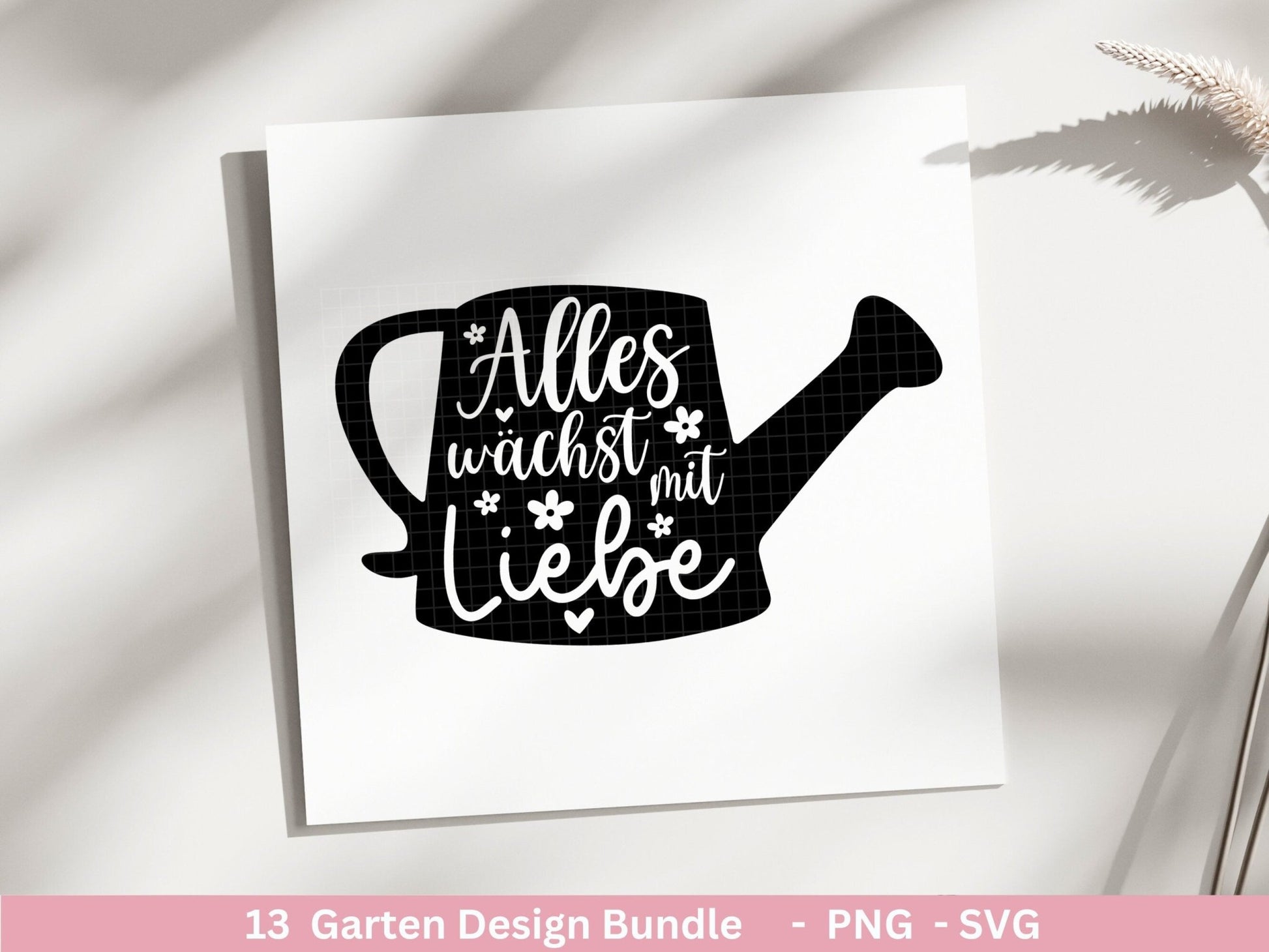 Deutsche Plotterdatei Garten - Gartendeko - Frühling svg - Cricut Silhouette - Lieblingsplatz - Schubkarre - Gartengeschenke - Gartenliebe - EmidaDesign