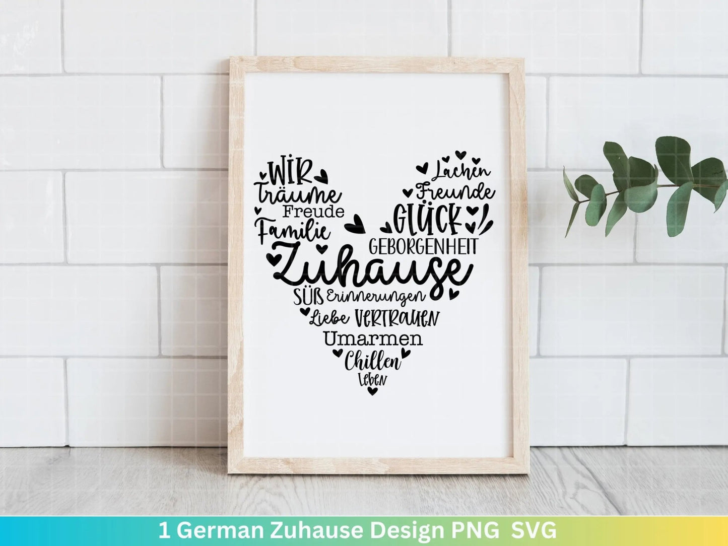 Deutsche Plotterdatei Glück - Plotterdatei als Herz - Herz svg - Deutsche Sprüche svg - Plotterdatei Geschenke - Cricut Silhouette