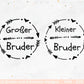 Deutsche Plotterdatei - Große Schwester - Großer Bruder svg - Kleiner Bruder svg - Baby Shower Geschenk Svg - Geschenk zur Geburt - Cricut - EmidaDesign