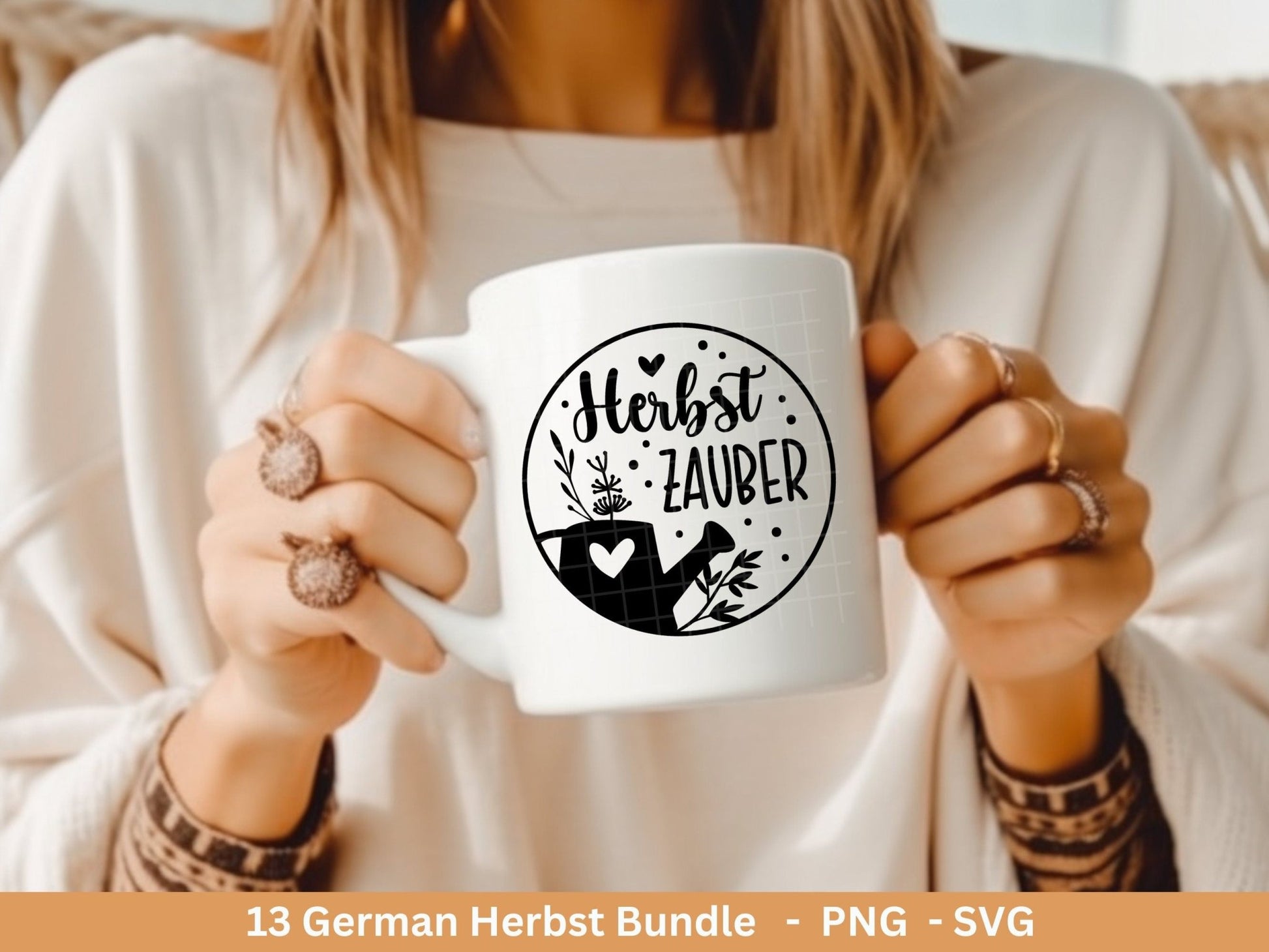 Deutsche Plotterdatei Herbst - Hallo Herbst - Cricut Silhouette Studio Plotterdatei - Herbstzauber - Herbstgrüße SVG Bundle - Kürbis Blätter - EmidaDesign