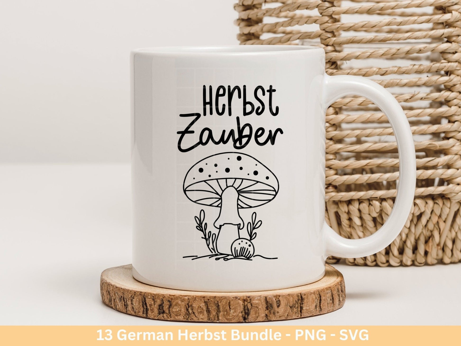 Deutsche Plotterdatei Herbst - Hallo Herbst - Cricut Silhouette Studio Plotterdatei - Herbstzauber - Herbstgrüße SVG Bundle - Kürbis Blätter - EmidaDesign