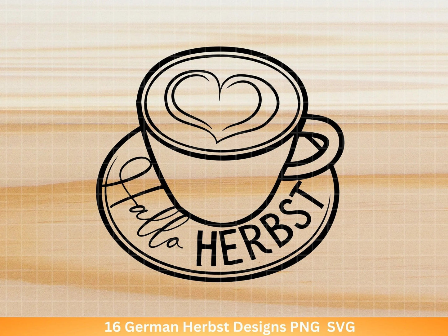 Deutsche Plotterdatei Herbst - Hallo Herbst - Cricut Silhouette Studio Plotterdatei -Herbstzauber - Herbstgrüße SVG Bundle - Kürbis Blätter