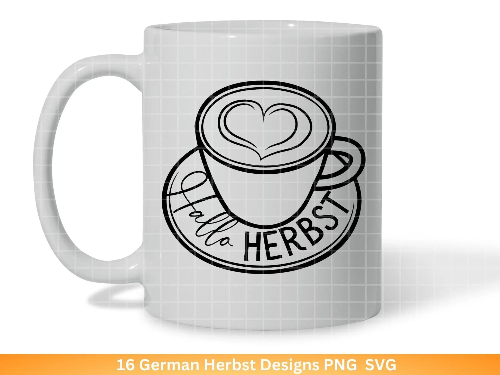 Deutsche Plotterdatei Herbst - Hallo Herbst - Cricut Silhouette Studio Plotterdatei -Herbstzauber - Herbstgrüße SVG Bundle - Kürbis Blätter