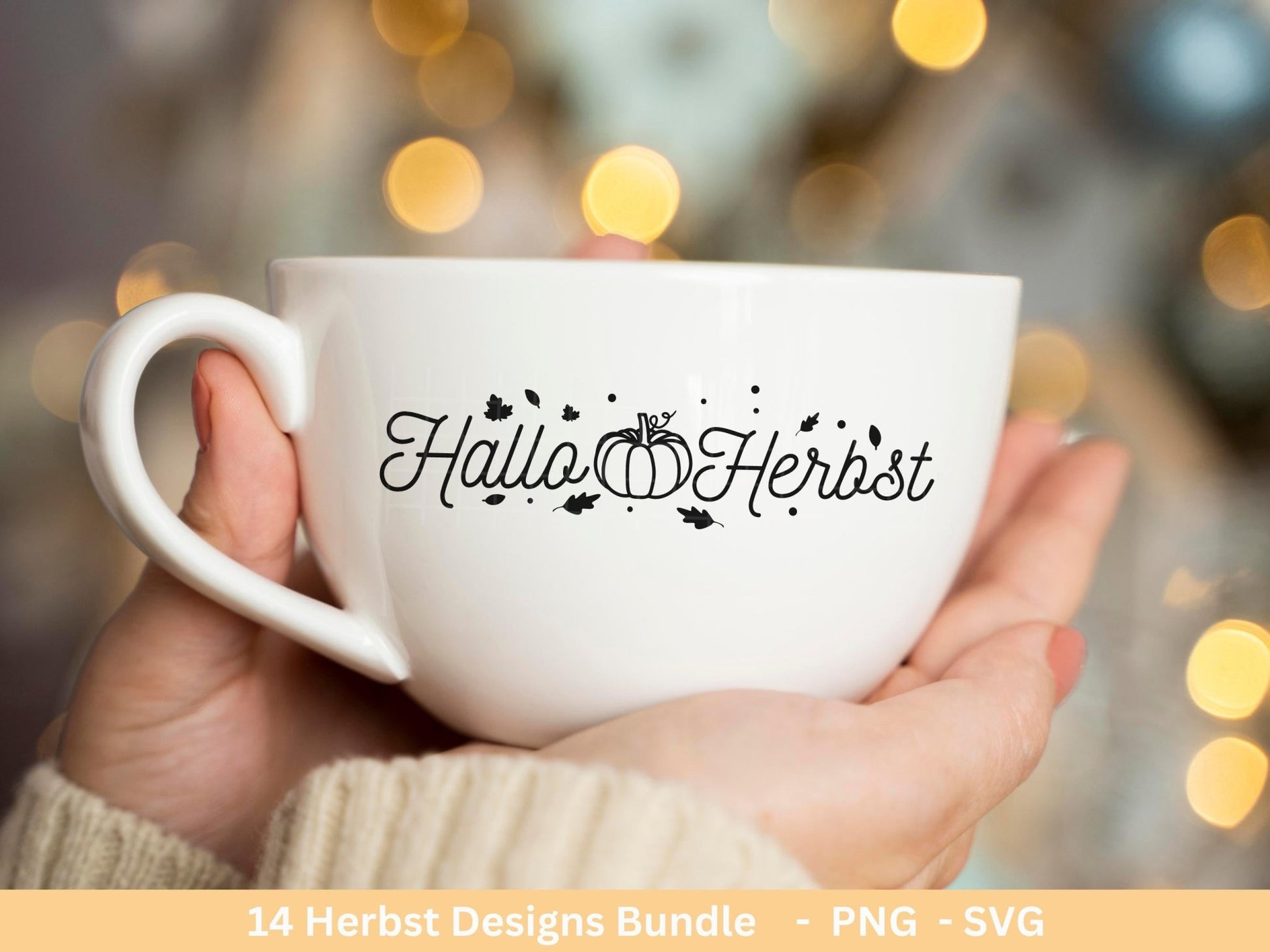 Deutsche Plotterdatei Herbst - Hallo Herbst - Cricut svg - Herbstzauber - Herbstgrüße SVG Bundle - Kürbis Blätter - Laserdatei Herbst Igel - EmidaDesign