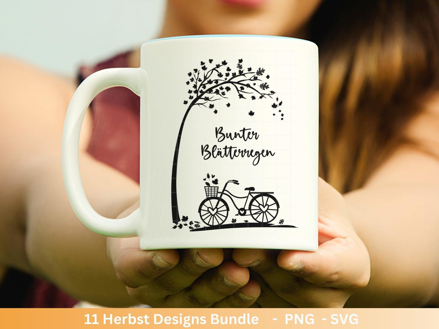 Deutsche Plotterdatei Herbst - Hallo Herbst - Cricut svg - Herbstzauber - Herbstgrüße SVG Bundle - Kürbis Blätter - Laserdatei Herbst - Igel - EmidaDesign