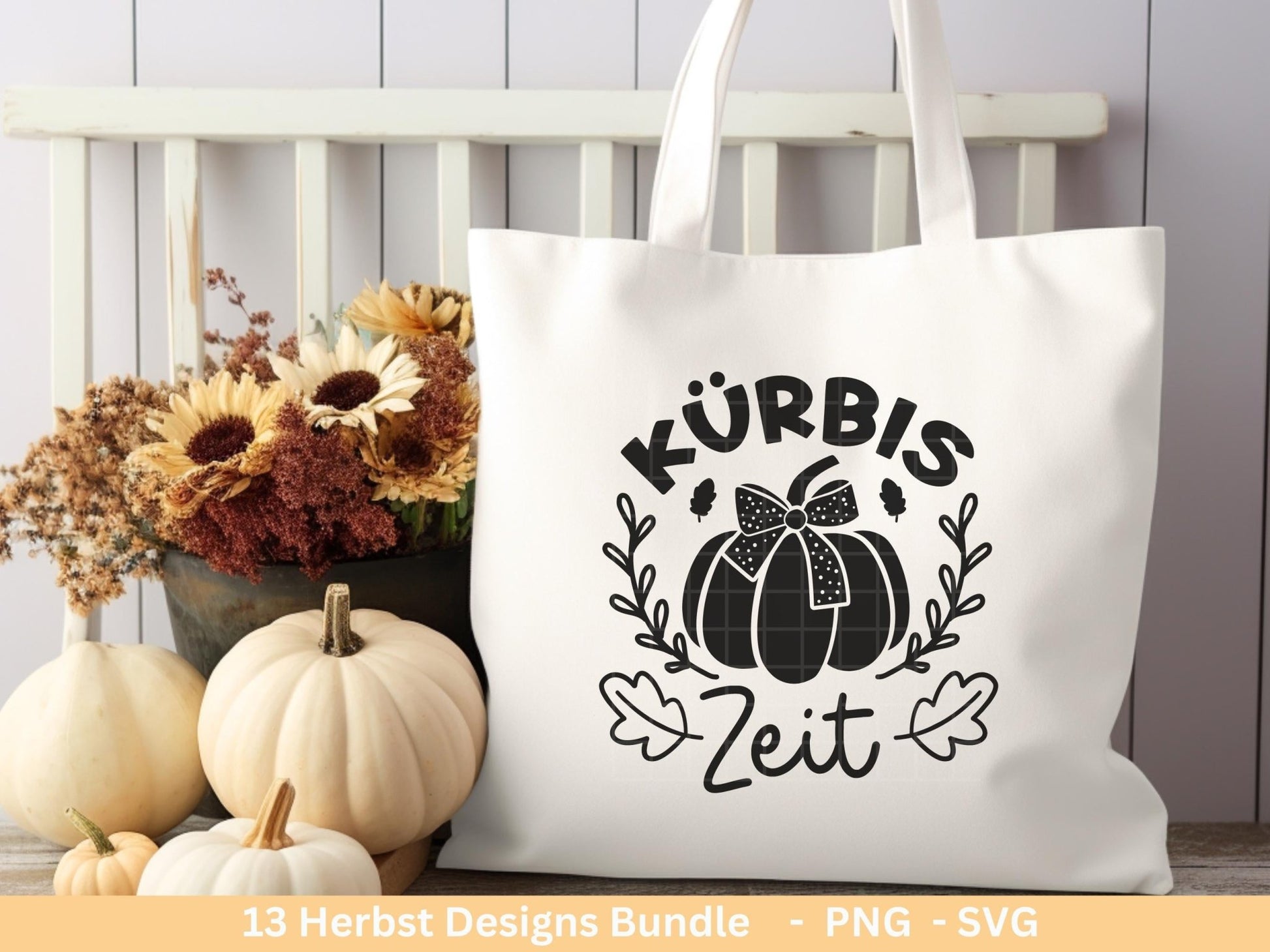 Deutsche Plotterdatei Herbst - Hallo Herbst - Cricut svg - Herbstzauber - Herbstgrüße SVG Bundle - Kürbis Blätter - Laserdatei Herbst Pilze - EmidaDesign