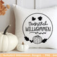 Deutsche Plotterdatei Herbst - Herbstlich Willkommen - Cricut Silhouette Studio Plotterdatei -Herbstzauber - Herbstgrüße - Kürbis Blätter - EmidaDesign